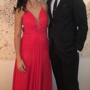 Long evening dress - Open back and slit!